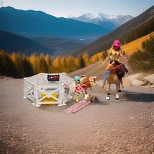 Barbie Hugs 'N" Horses Playset 2015 By Mattel