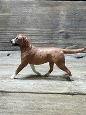 Breyer Brown & White Dog 1999 Walking Pose Farm Animal Companion Collectible