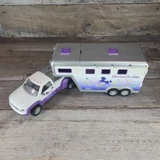 Breyer Stablemate Horse Crazy Purple Truck and Trailer Set