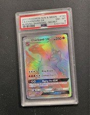 Charizard GX Rainbow Hyper Secret Rare PSA Graded 8 *MINT* Pokemon Sun Moon Burn