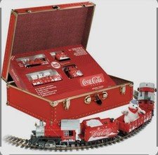 Coca-Cola LGB 72510 Holiday Train Set In Red Steamer Hard Case Complete Set NEW
