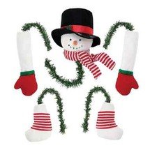 Dept 56 Possible Dreams SNOWMAN IN A CINCH Tree Topper Pick Set of 5 6013888 NEW
