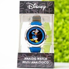 Disney Donald Duck Analog WristWatch Blue Band Birthday Gift