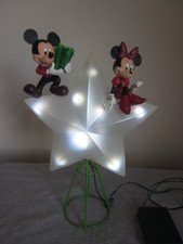 Disney Light-Up Minnie & Mickey Mouse Christmas Tree Topper Decoration