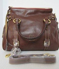 Dooney & Bourke Florentine Leather Small Satchel, Chestnut Color NWT