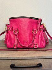 Dooney & Bourke Florentine Mini Satchel Fuchsia Pink Leather DE979 FH