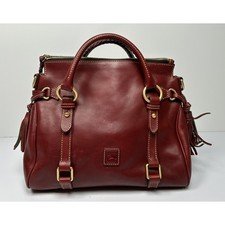 Dooney & Bourke Women's Florentine Satchel Leather Bordeaux NEW #