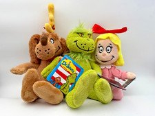 Dr. Seuss How the Grinch Stole Xmas Plush 3 Variations Grinch/Max/Cindy Lou Who
