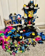 Fisher-Price Imaginext DC Batman Huge Toy Lot Set Figures Playsets Batmobile