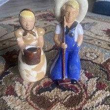 Frankoma Farmer Boy And Flower Girl