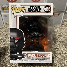 Funko POP! Star Wars The Mandalorian Dark Trooper #466 Vaulted Collectible