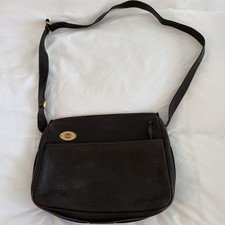 Gucci Vtg Bag Crossbody Shoulder Bag Leather / Brown Interior Brown Suede