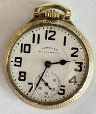 Hamilton Railway Special Railroad Grade 992B Pocket Watch 21J 16S