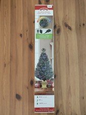 Holiday Time 32-inch Green Fiber Optic Color Changing Christmas Tree w Adapter