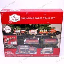 Holiday Time Battery-Operated Christmas Sweet Tree Train Set For Christmas Tree