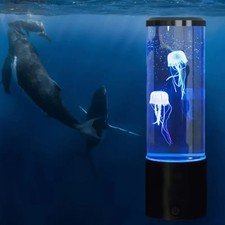 Jellyfish Lava Lamp 7 Color LED Ocean Night Light Mood Lamp Home Decor