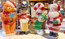 Large collection of VINTAGE blow molds 40 pieces lot Halloween Christmas Santa