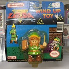 Legend Of Zelda Link Wind Up Toy Working, Rare And Collectible On Card!