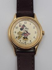 Lorus Disney Vintage Minnie Mouse Watch by Seiko Gold Tone Ladies Quartz
