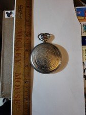 Mickey Mouse Ingersoll Pocket Watch Back Piece. Stem. Light Scratches. As-is.