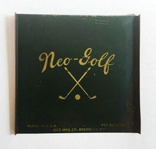 Neo-Golf Vintage Golf Advertising Flanged Metal Sign Neo Mfg Made in USA