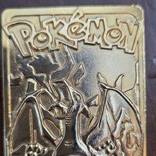 Nintendo Pokemon Charizard 23 Karat Gold-Plated Trading Card 1999