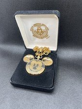 Official Disneyana Convention Mickey Mouse Pocket Watch Majesti with Chain