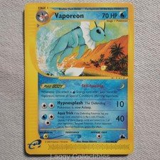 Pokemon Skyridge 33/144 Vaporeon - Rare - Heavily Played