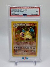 Pokémon TCG Charizard Base Set 2 Holo Unlimited Rare PSA 7 Near Mint 4/130