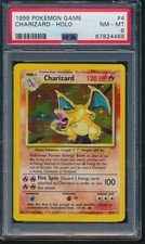 PSA 8 CHARIZARD 1999 Pokemon Base Unlimited 4102 Holo NonShadowless NMMI G2U