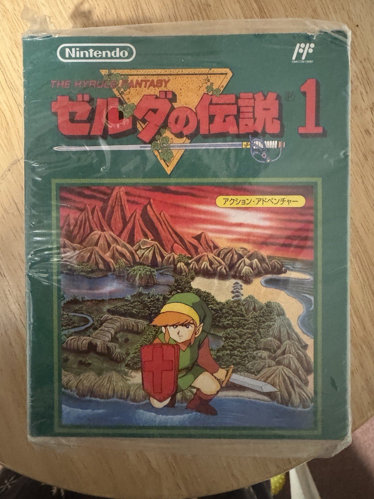 Rare Banpresto 2004 Nintendo Legend of Zelda Famicom Cassette Face Towel Japan