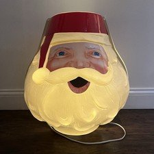 Santa Lamplighter Christmas Holiday Electric Lamp Post Cover Made In USA 20”x18”