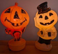 Set of 2- Vintage Halloween Blow Molds | Both work!