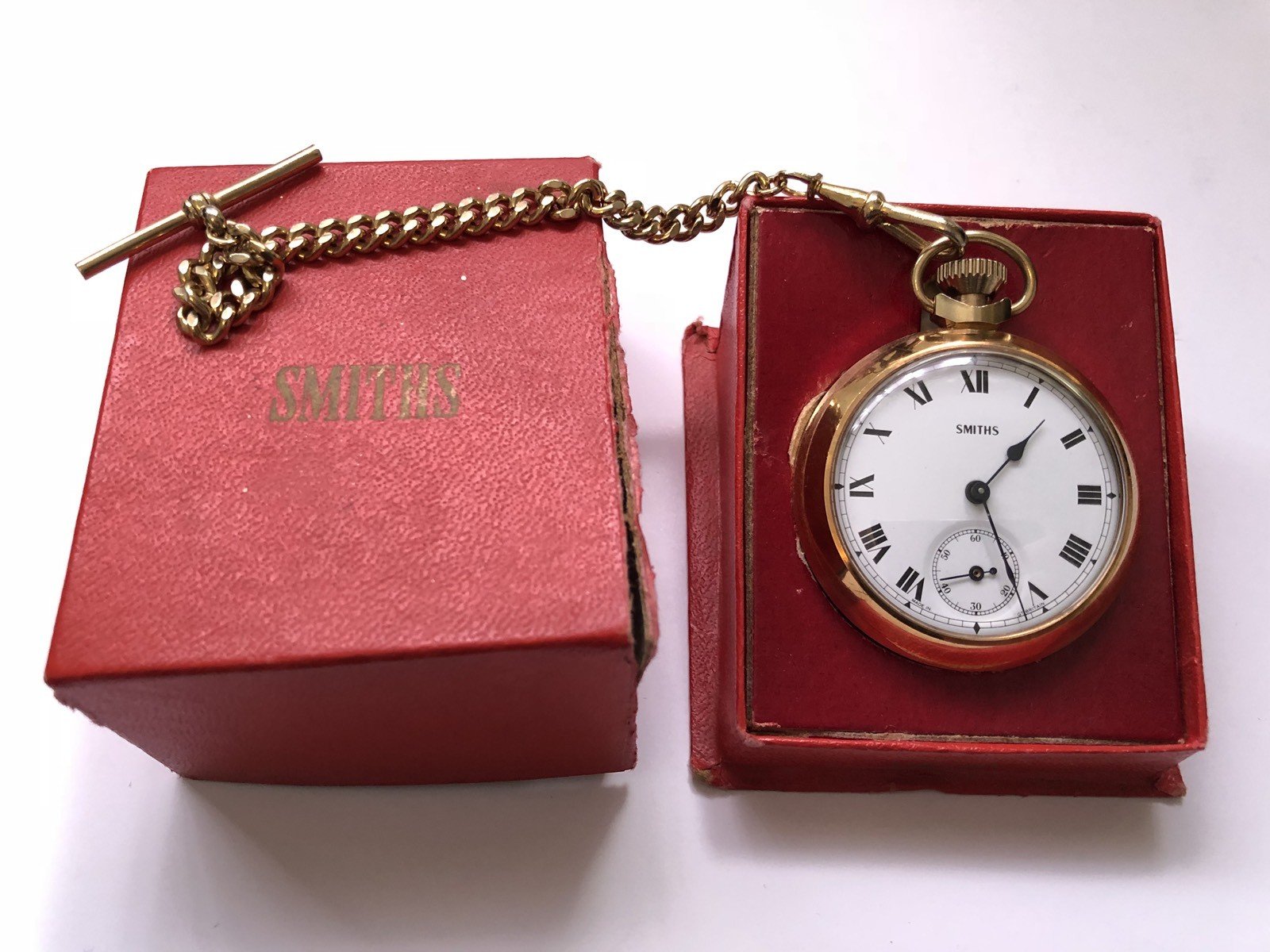 smiths pocket watch with original box