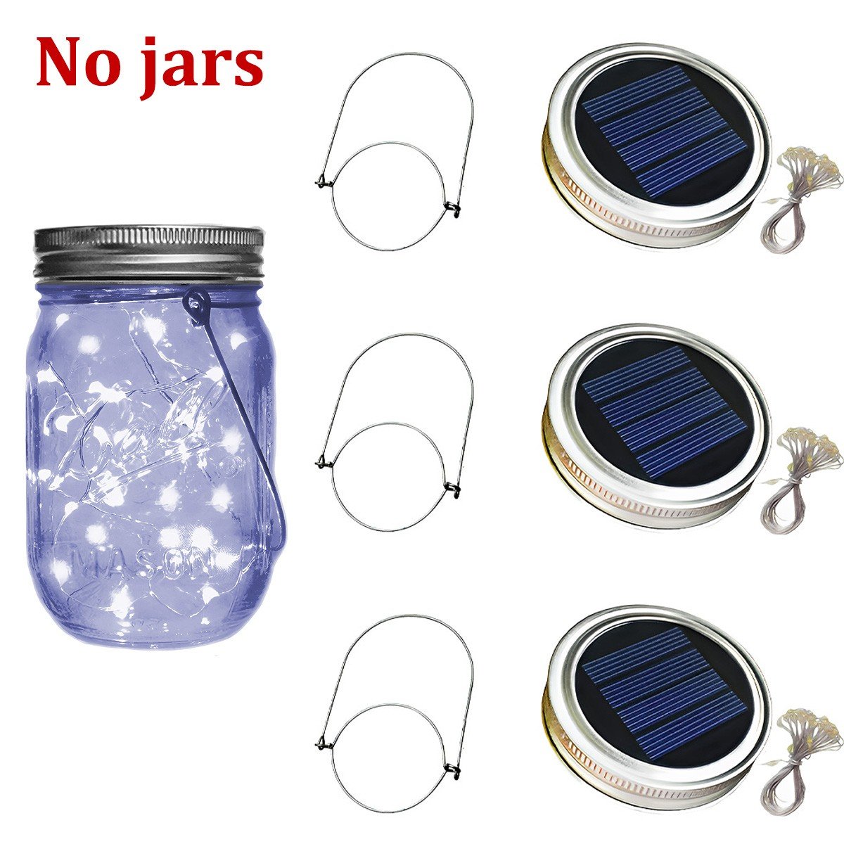 Solar LED Jar Lid Lights for Mason Jars