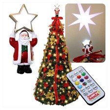 Star Shower Bulbhead 7 ft. Slim LED 200 ct Color Changing Christmas Tree New