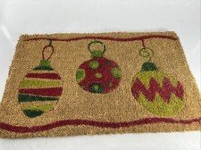 TAG Coir Mat, 18”x 30” Hand, Woven 100% Coconut Fiber Christmas