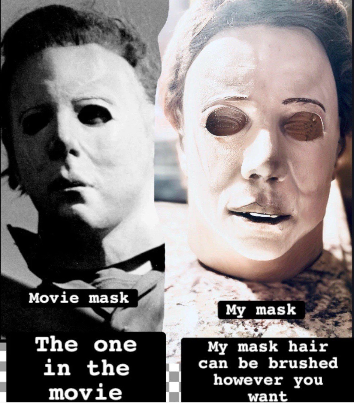 The 1978 Halloween movie Mask one of the kind Collectible.