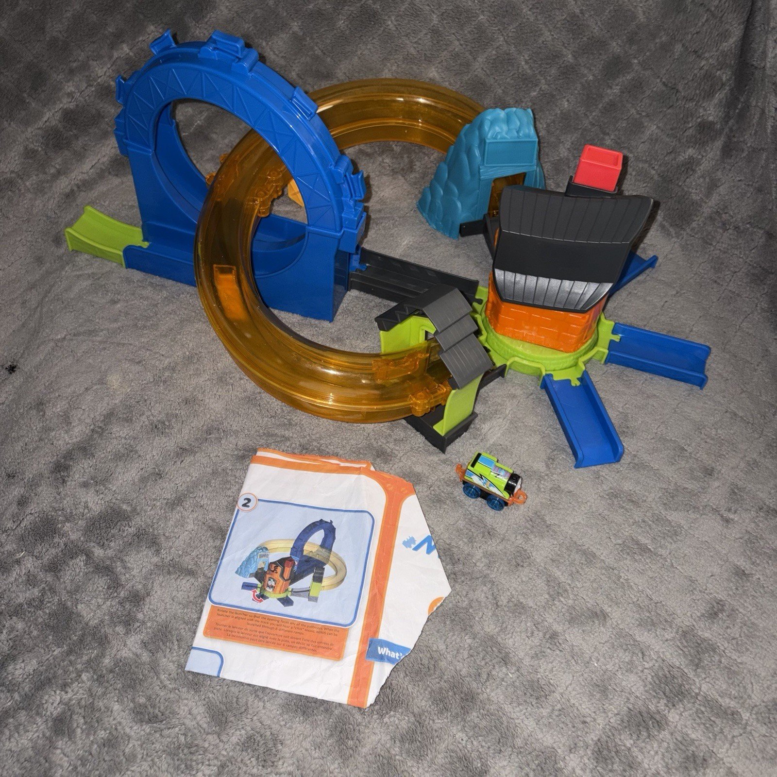 Thomas and Friends Minis Boost 'N Blast Stunt Set Exclusive Mini Green Complete