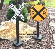 Train Theme Party Table Decorations | Set of 2 | Railroad Crossing | RR | Trains