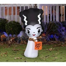 Universal Monsters Bride of Frankenstein 3.5FT Halloween Inflatable LED NIB