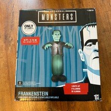 Universal Monsters Frankenstein 9ft Airblown Inflatable Lighted Halloween Gemmy