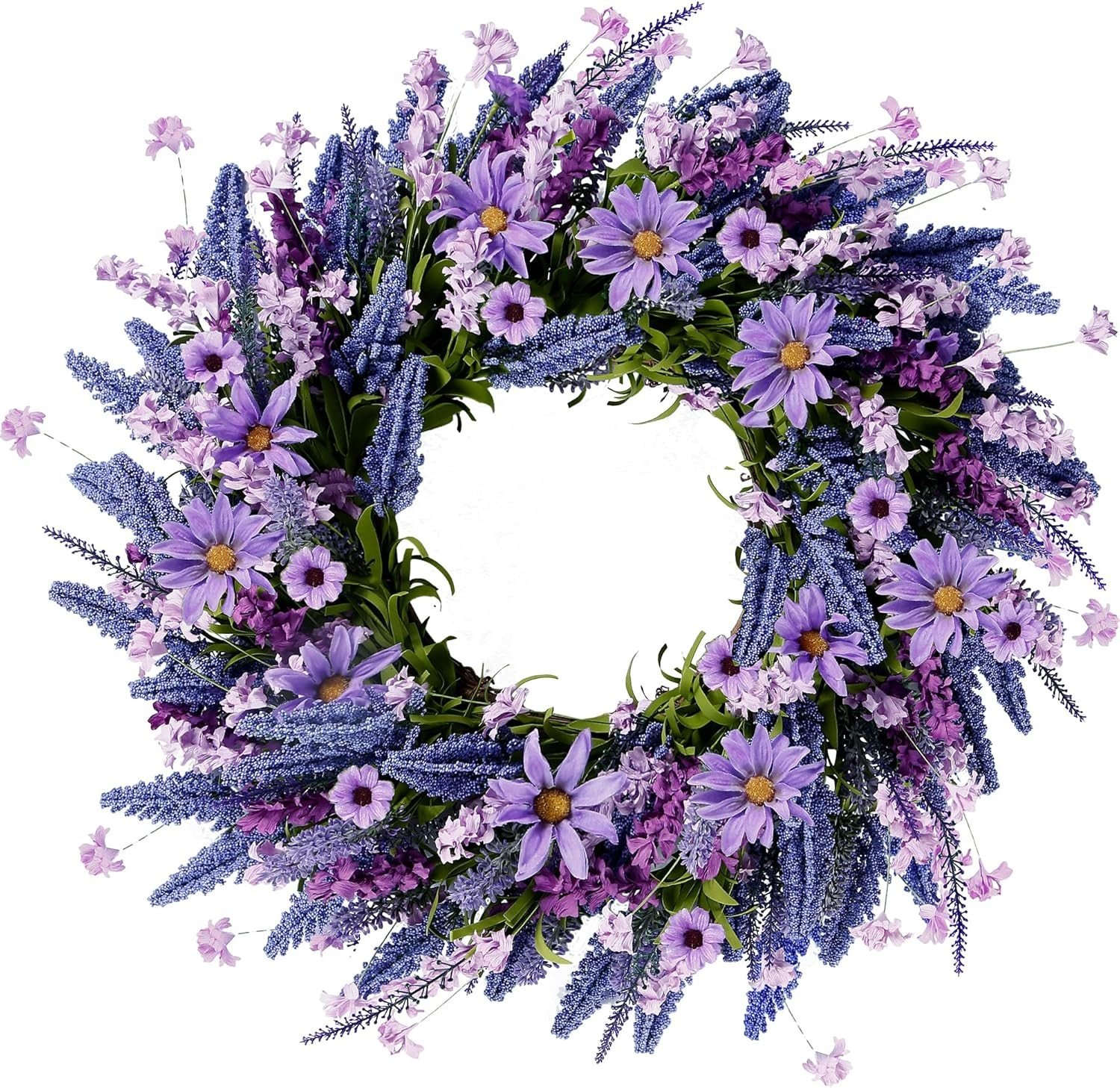 Vibrant 22-Inch Lavender Wreath