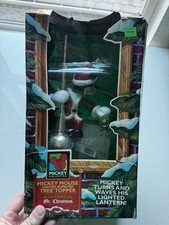 Vintage 94' Mr. Christmas Mickey Mouse Santa Tree Topper In Box WORKS 339