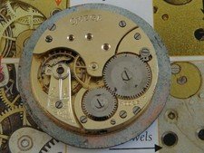 Vintage Antique Omega pocket watch movement parts repair project pre WW1 c1912