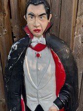 Vintage BELA LUGOSI Dracula Don Featherstone Halloween Lighted Blow Mold As Is