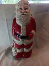 Vintage Blow Mold Santa Union Products Christmas 13 Inch