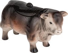 Vintage Ceramic Cow Shaped Cookie Jar...