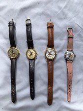 Vintage Disney Watches Lot Of 4 1994 Armitron Taz (plays!), Mickey, Cinderella!!