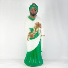 Vintage Empire Blow Mold Nativity Wiseman King 22.5” Standing Christmas